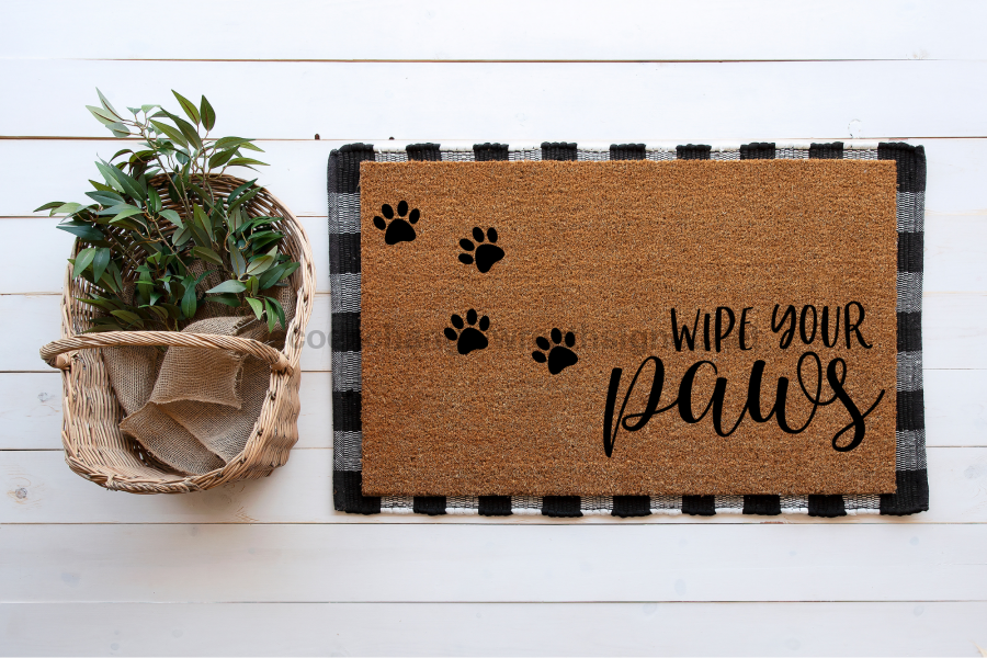 Dog paw outlet doormat