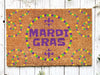 Welcome Mardi Gras Masks Doormat | Nola Housewarming Gift | Fat Tuesday | Doormat Closing Gift | Welcome Doormat | Front Door Home Door Mat