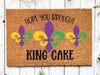 Welcome Mardi Gras Masks Doormat | Nola Housewarming Gift | Fat Tuesday | Doormat Closing Gift | Welcome Doormat | Front Door Home Door Mat