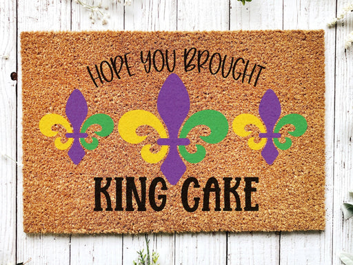 Welcome Mardi Gras Masks Doormat | Nola Housewarming Gift | Fat Tuesday | Doormat Closing Gift | Welcome Doormat | Front Door Home Door Mat