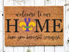 Welcome Mardi Gras Masks Doormat | Nola Housewarming Gift | Fat Tuesday | Doormat Closing Gift | Welcome Doormat | Front Door Home Door Mat