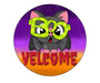 Welcome Sign, Bat Sign, Wreath Sign, Halloween Sign, CR-079 - DecoExchange®