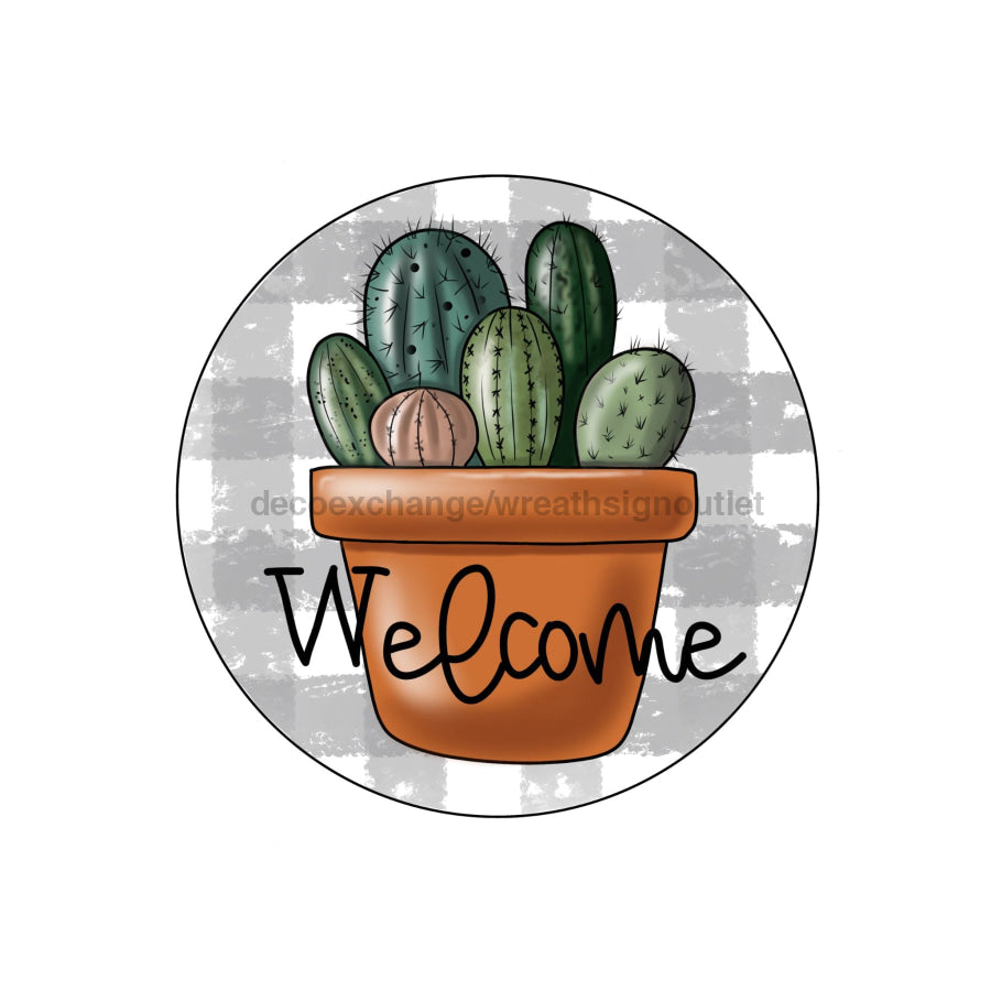 welcome succulent sign Welcome Sign, Cactus Sign, Succulent Sign, wood sign, PCD-W-023-DH