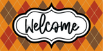 Welcome Sign Dco-00134 For Wreath 6X12 Metal 8X10