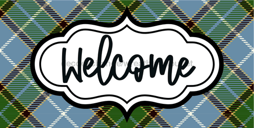 Welcome Sign Dco-00136 For Wreath 6X12 Metal 8X10