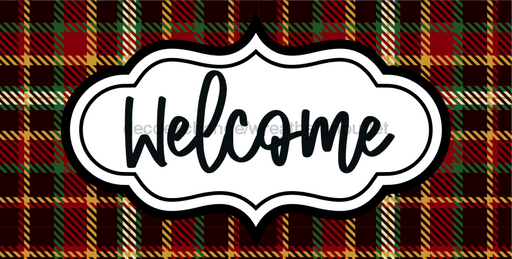 Welcome Sign Dco-00137 For Wreath 6X12 Metal 8X10