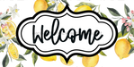 Welcome Sign Dco-00143 For Wreath 6X12 Metal 8X10