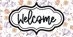 Welcome Sign Dco-00148 For Wreath 6X12 Metal 6 X 12