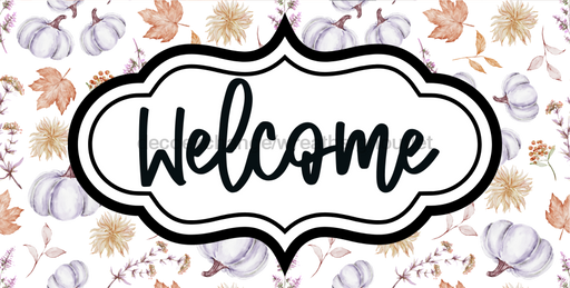 Welcome Sign Dco-00148 For Wreath 6X12 Metal 6 X 12