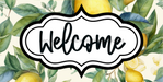 Welcome Sign Dco-00157 For Wreath 6X12 Metal 6 X 12