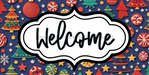 Welcome Sign Dco-00164 For Wreath 6X12 Metal 6 X 12