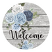Welcome Sign, Everyday Sign, DECOE-4054, 10" Metal Round