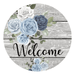 Welcome Sign, Everyday Sign, DECOE-4054-DH, 18 Wood Round