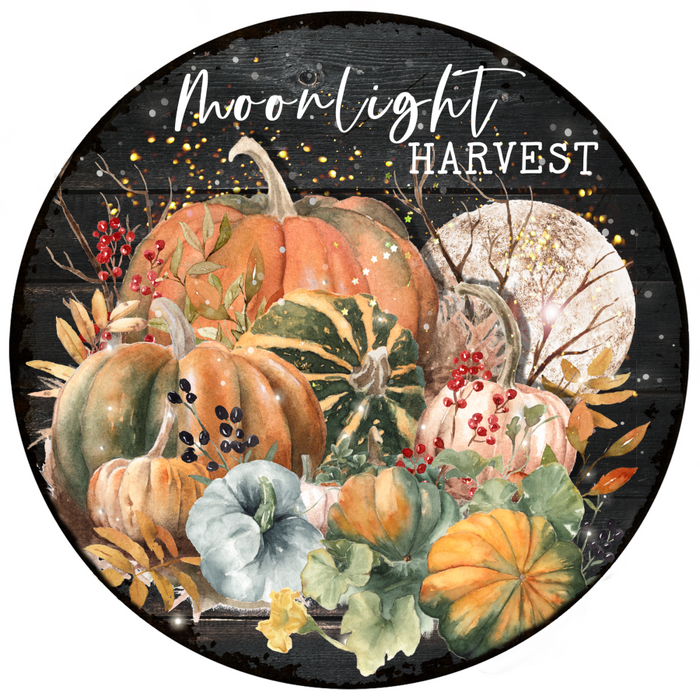 Welcome Sign Fall Decoe-4604 Wreath 12 Metal Round