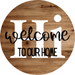 Welcome Sign Hi Decoe-4213 10 vinyl Round