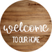 Welcome Sign To Our Home Everyday Decoe-4173-Dh 18 Wood Round
