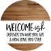 Welcome Sign Welcomeish Everyday Decoe-4155-Dh 18 Wood Round
