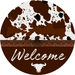 Welcome Sign Western Decoe-5232 10’ Metal Round