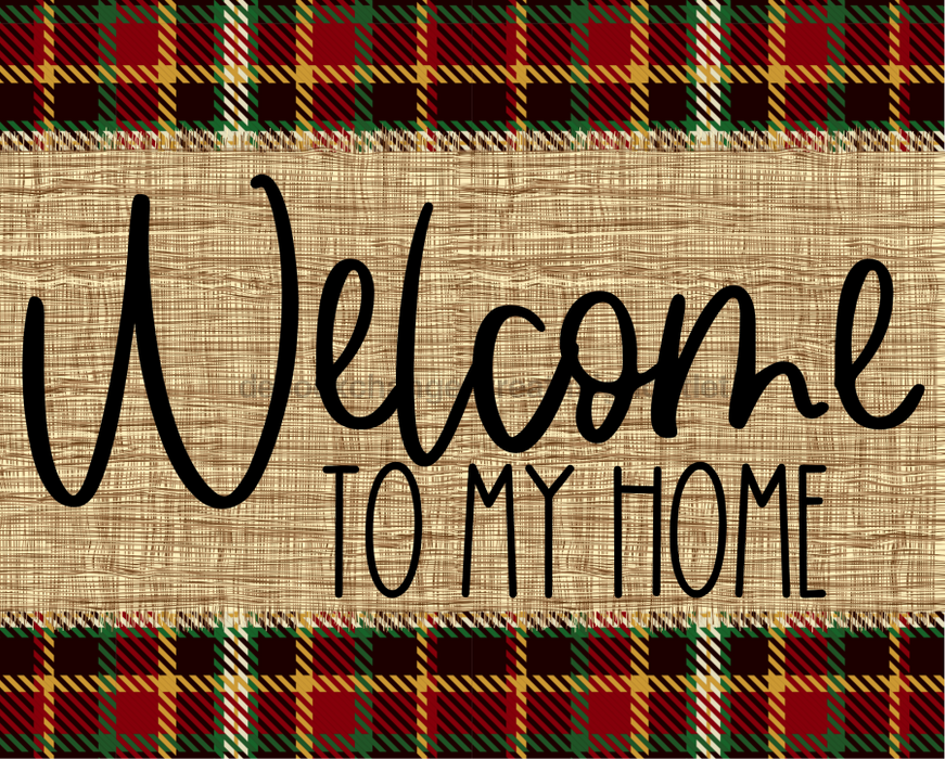 Welcome To My Home Fall Sign Dco-00006 For Wreath 8X10 Metal