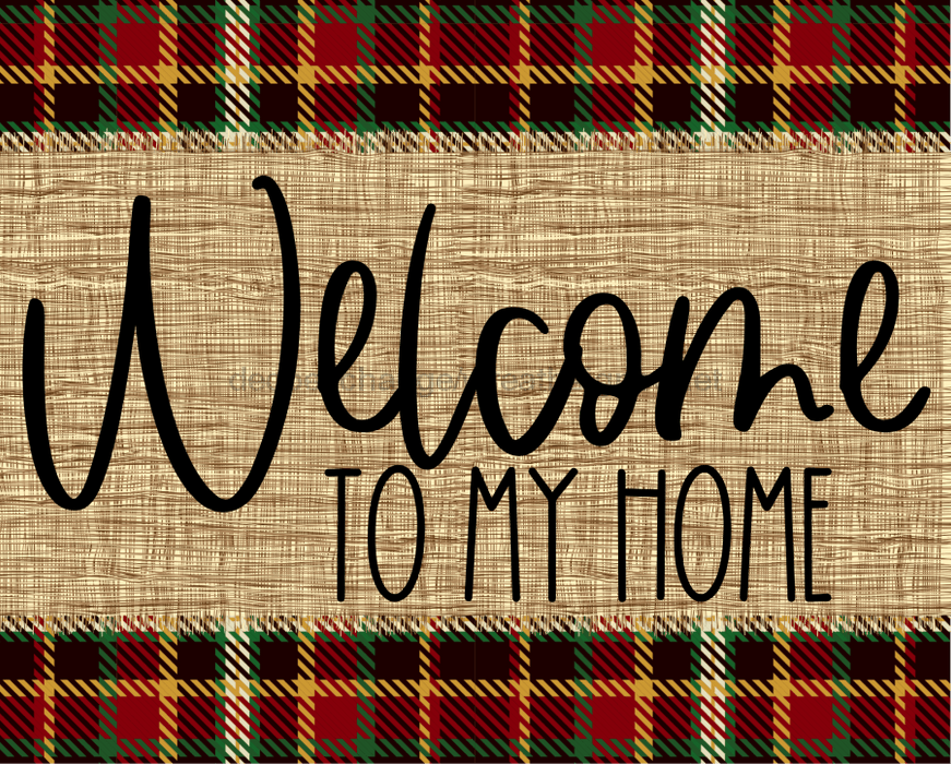 Welcome To My Home Fall Sign Dco-00006 For Wreath 8X10 Metal