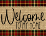 Welcome To My Home Fall Sign Dco-00006 For Wreath 8X10 Metal