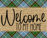 Welcome To My Home Fall Sign Dco-00008 For Wreath 8X10 Metal