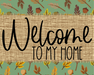 Welcome To My Home Fall Sign Dco-00016 For Wreath 8X10 Metal