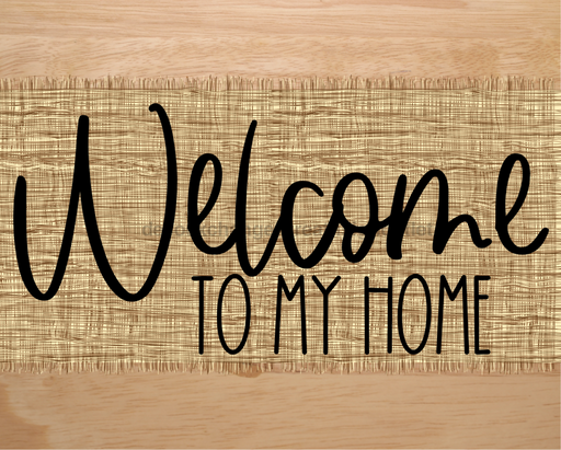 Welcome To My Home Sign Dco-00036 For Wreath 8X10 Metal