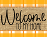 Welcome To My Home Sign Dco-00062 For Wreath 8X10 Metal