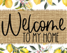 Welcome To My Home Sign Dco-00072 For Wreath 8X10 Metal