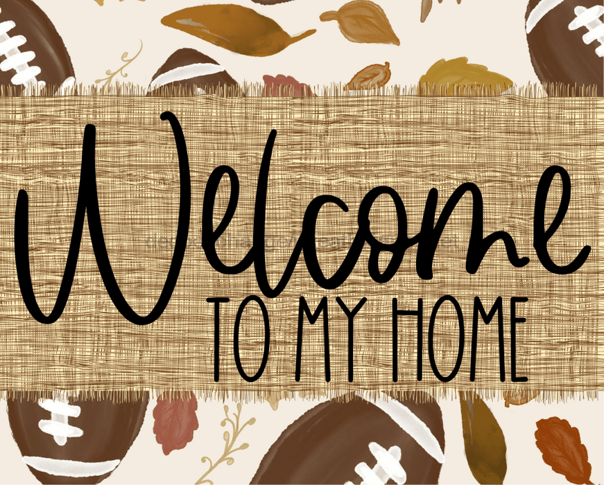 Welcome To My Home Sign Dco-00088 For Wreath 8X10 Metal