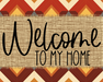 Welcome To My Home Sign Dco-00094 For Wreath 8X10 Metal