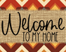 Welcome To My Home Sign Dco-00094 For Wreath 8X10 Metal