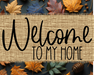 Welcome To My Home Sign Dco-00109 For Wreath 8X10 Metal