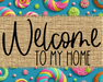 Welcome To My Home Sign Dco-00115 For Wreath 8X10 Metal