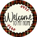Welcome To My Home Sign Dco-00129 For Wreath 10 Round Metal 8X10