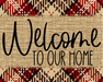 Welcome To Our Home Fall Sign Dco-00003 For Wreath 8X10 Metal