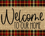 Welcome To Our Home Fall Sign Dco-00005 For Wreath 8X10 Metal