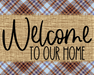 Welcome To Our Home Fall Sign Dco-0001 For Wreath 8X10 Metal