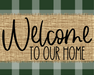 Welcome To Our Home Fall Sign Dco-00023 For Wreath 8X10 Metal