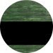Welcome To Our Home Sign Blank Black Stripe Green Stain Decoe-2761-Dh 18 Wood Round