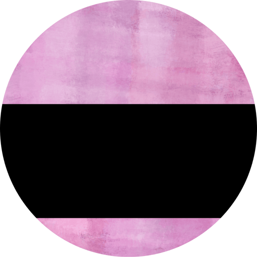 Welcome To Our Home Sign Blank Black Stripe Pink Stain Decoe-2758-Dh 18 Wood Round