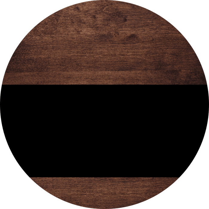 Welcome To Our Home Sign Blank Black Stripe Wood Grain Decoe-2754-Dh 18 Round