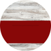 Welcome To Our Home Sign Blank Dark Red Stripe White Wash Decoe-2719-Dh 18 Wood Round