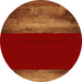 Welcome To Our Home Sign Blank Dark Red Stripe Wood Grain Decoe-2712-Dh 18 Round