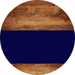 Welcome To Our Home Sign Blank Navy Stripe Wood Grain Decoe-2925-Dh 18 Round