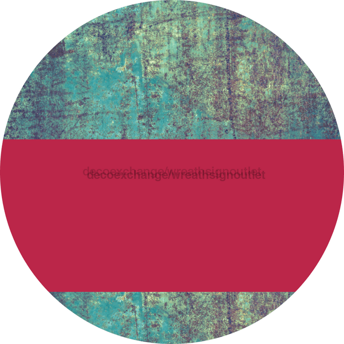 Welcome To Our Home Sign Blank Viva Magenta Stripe Petina Look Decoe-2746-Dh 18 Wood Round