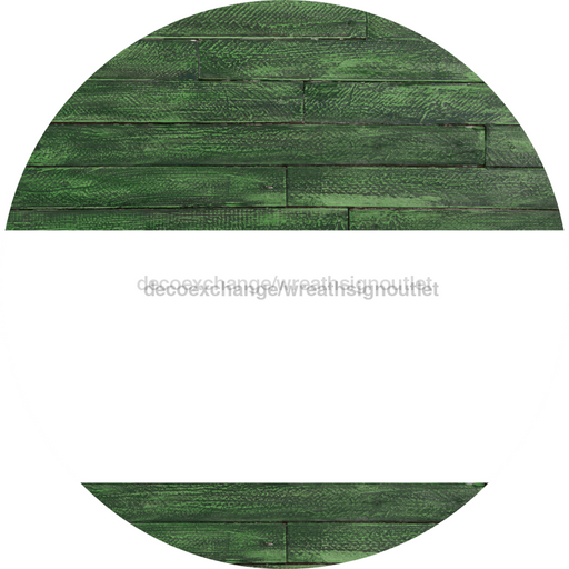Welcome To Our Home Sign Blank White Stripe Green Stain Decoe-2923-Dh 18 Wood Round