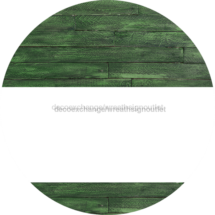Welcome To Our Home Sign Blank White Stripe Green Stain Decoe-2923-Dh 18 Wood Round