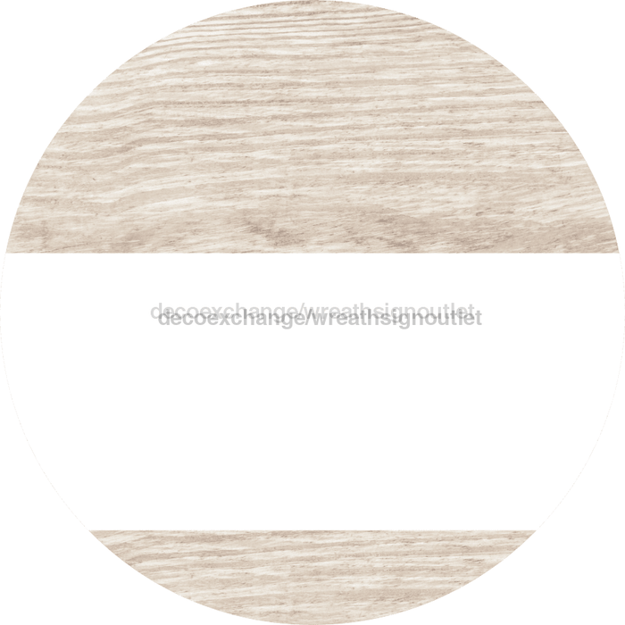 Welcome To Our Home Sign Blank White Stripe Wash Decoe-2921-Dh 18 Wood Round